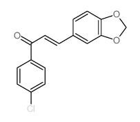 2-Propen-1-one,3-(1,3-benzodioxol-5-yl)-1-(4-chlorophenyl)- Structure