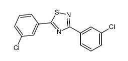 3,5-bis(3-chlorophenyl)-1,2,4-thiadiazole Structure