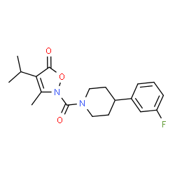 Piperidine,4-(3-fluorophenyl)-1-[[3-methyl-4-(1-methylethyl)-5-oxo-2(5H)-isoxazolyl]carbonyl]- (9CI) Structure