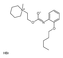 2-(1-methylpiperidin-1-ium-1-yl)ethyl N-(2-pentoxyphenyl)carbamate,bromide结构式