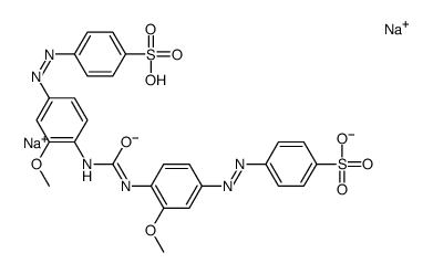 4,4'-[Carbonylbis[imino(3-methoxy-4,1-phenylene)azo]]bis(benzenesulfonic acid sodium) salt Structure