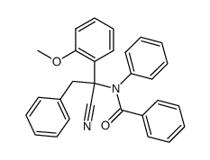 N-(1-cyano-1-(2-methoxyphenyl)-2-phenylethyl)-N-phenylbenzamide Structure