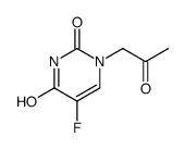 5-fluoro-1-(2-oxopropyl)pyrimidine-2,4-dione结构式