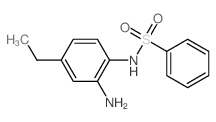 N-(2-amino-4-ethyl-phenyl)benzenesulfonamide Structure