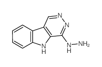 3,5-Dihydro-4H-pyridazino(4,5-b)indol-4-one hydrazone结构式