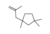 1,1,3-Trimethyl-3-(2-methyl-2-propenyl)cyclopentane Structure