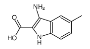 1H-Indole-2-carboxylicacid,3-amino-5-methyl-(9CI) structure