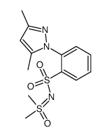 2-(3,5-dimethylpyrazol-1-yl)benzenesulphonyl dimethylsulphoximide Structure