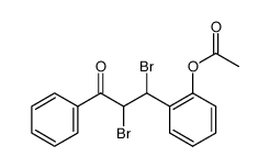 2-acetoxychalcone dibromide Structure