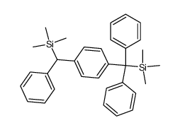 1-diphenyltrimethylsilylmethyl-4-(phenyltrimethylsilylmethyl)benzol结构式