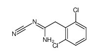 N-cyano-2,6-dichlorophenylacetamidine Structure