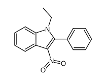 1-ethyl-3-nitro-2-phenyl-1H-indole结构式