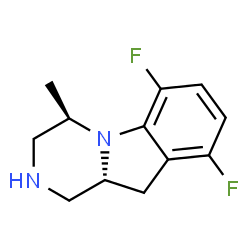 Pyrazino[1,2-a]indole, 6,9-difluoro-1,2,3,4,10,10a-hexahydro-4-methyl-, (4R,10aR)- (9CI) Structure