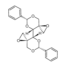 2,21:5,51-dianhydro-1,3:4,6-di-O-benzylidene-2,5-di-C-hydroxymethyl-D-mannitol Structure