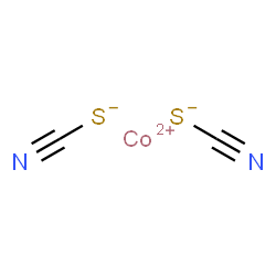 Thiocyanic acid, cobalt(2+) salt Structure