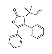 3-(2-methylbut-3-en-2-yl)-4,5-diphenyl-1,3-oxazol-2-one Structure