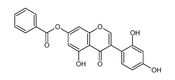 7-benzoyloxy-2',4',5-trihydroxyisoflavone结构式