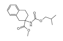 2-isobutoxycarbonylamino-1,2,3,4-tetrahydro-naphthalene-2-carboxylic acid methyl ester Structure