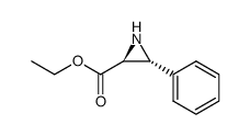 trans 3-phenylaziridine-2-carboxylic acid ethyl ester结构式