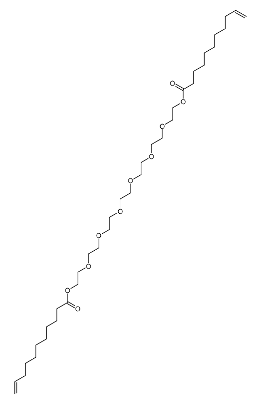 3,6,9,12,15,18-hexaoxaicosane-1,20-diyl di(undec-10-enoate)结构式