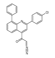 1-[2-(4-chloro-phenyl)-8-phenyl-[4]quinolyl]-2-diazo-ethanone Structure