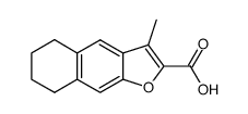 acide methyl-3 tetrahydro-5,6,7,8 naphto(2,3-b)furanne carboxylique-2 Structure