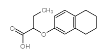 2-(5,6,7,8-tetrahydronaphthalen-2-yloxy)butanoic acid structure