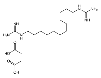 acetic acid,2-[12-(diaminomethylideneamino)dodecyl]guanidine结构式