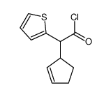 cyclopent-2-enyl-[2]thienyl-acetyl chloride Structure