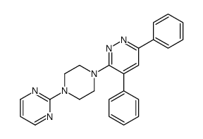 4,6-diphenyl-3-(4-pyrimidin-2-ylpiperazin-1-yl)pyridazine Structure