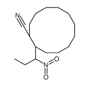 1-(1-nitropropyl)cyclododecane-1-carbonitrile Structure