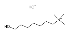 7-hydroxy-N,N,N-trimethylheptan-1-aminium hydroxide Structure