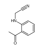 (2-Acetylanilino)acetonitrile Structure