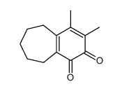 1H-Benzocycloheptene-1,2(5H)-dione, 6,7,8,9-tetrahydro-3,4-dimethyl- (9CI)结构式