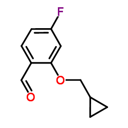 2-(Cyclopropylmethoxy)-4-fluorobenzaldehyde picture