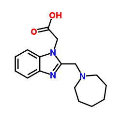 [2-(1-Azepanylmethyl)-1H-benzimidazol-1-yl]acetic acid结构式