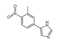 5-(3-methyl-4-nitrophenyl)-1H-imidazole结构式