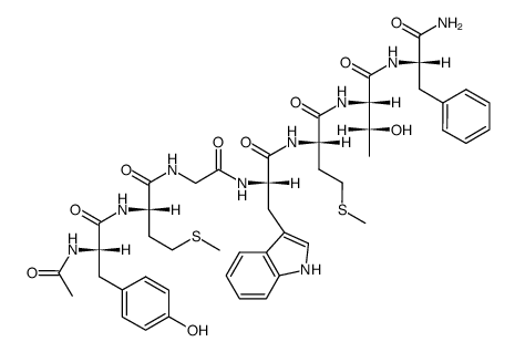 Ac-Tyr-Met-Gly-Trp-Met-Thr-Phe-NH2结构式