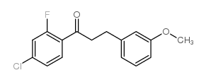 4'-CHLORO-2'-FLUORO-3-(3-METHOXYPHENYL)PROPIOPHENONE结构式