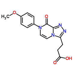 3-[7-(4-Methoxyphenyl)-8-oxo-7,8-dihydro[1,2,4]triazolo[4,3-a]pyrazin-3-yl]propanoic acid Structure