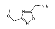 [3-(methoxymethyl)-1,2,4-oxadiazol-5-yl]methanamine Structure