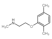 2-(2,5-dimethylphenoxy)-N-methylethanamine结构式