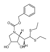 3,6-benzyloxycarbonylimino-3,6-dideoxy-D-mannose diethyl dithioacetal结构式