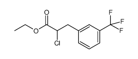 ethyl 2-chloro-3-(3-(trifluoromethyl)phenyl)propanoate Structure