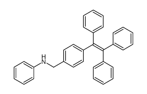 N-[[4-(1,2,2-triphenylethenyl)phenyl]methyl]aniline Structure