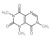 Pyrimido[5,4-d]pyrimidine-2,4,8(3H)-trione,1,7-dihydro-1,3,7-trimethyl- Structure