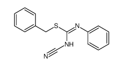 S-benzyl-N-cyano-N'-phenyl-isothiourea结构式