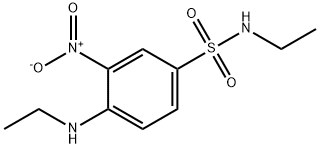 n-ethyl-4-ethylamino-3-nitrobenzenesulfonamide structure