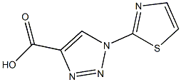 1-(2-thiazolyl)-1H-1,2,3-Triazole-4-carboxylic acid结构式