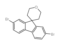 2,7-DIBROMO-2',3',5',6'-TETRAHYDROSPIRO[FLUORENE-9,4'-PYRAN] structure